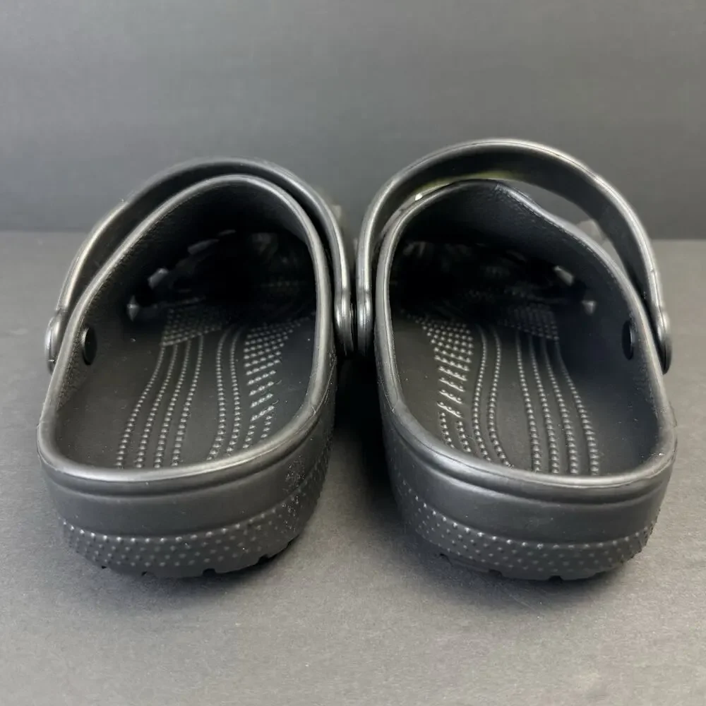 Crocs Classic Glow Black Cat Kids J3 Glow in the Dark Clogs New No Box